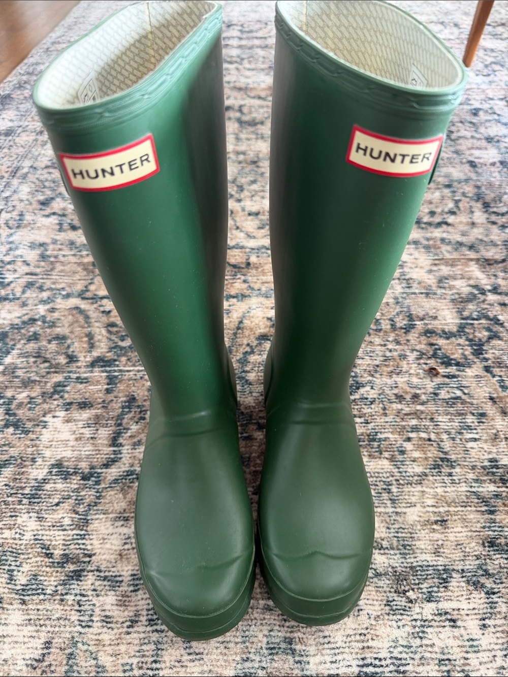 Hunter Green Rain Boots